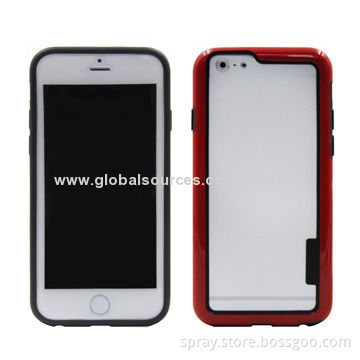 Dual Colors Injection PC + TPU Bumper Cases for iPhone, Lightweight, Tear-resistant and Unique